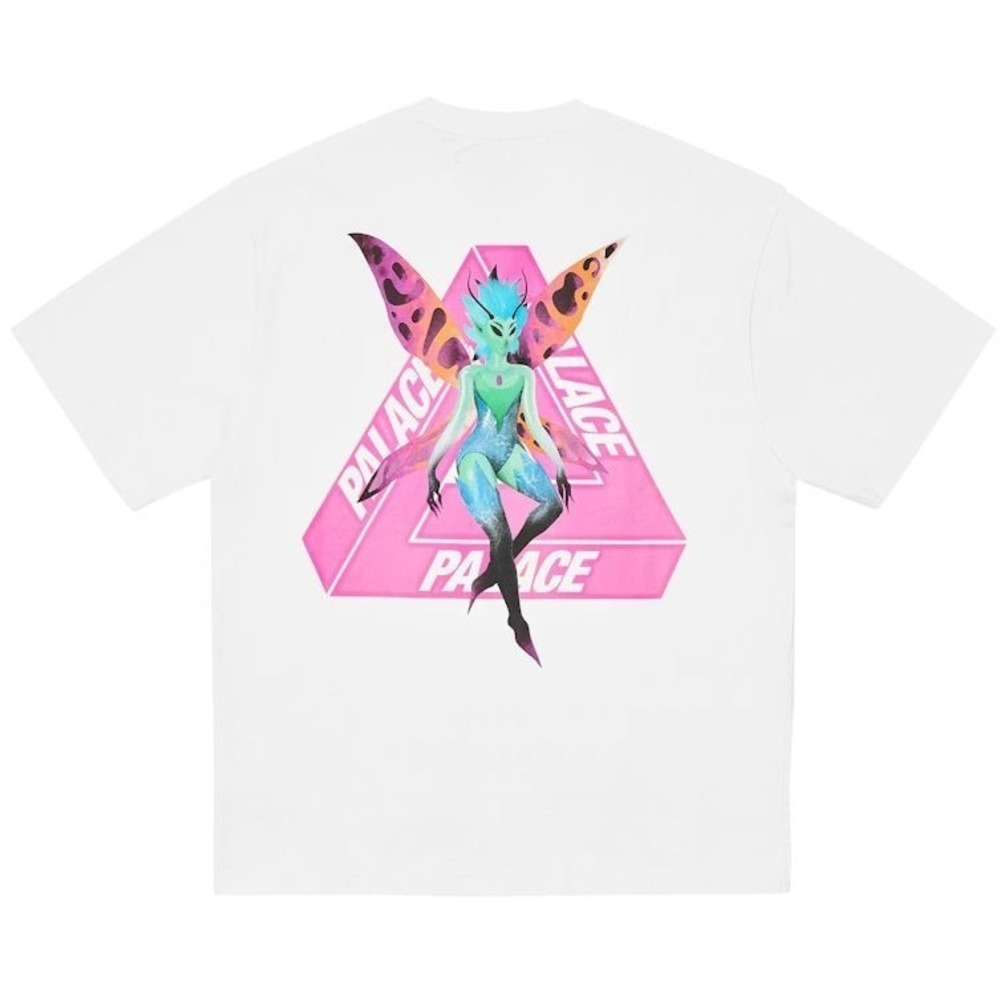 Palace Skateboards P3‎ 100% Cotton Short Sleeve Tri Fairy T-Shirt - White - XXL
